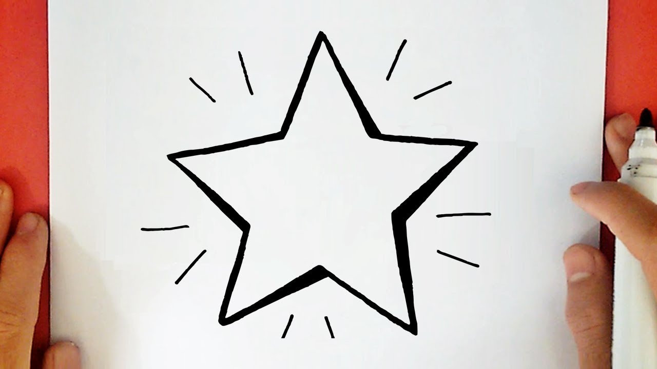 Dibujo estrella de 5 puntas